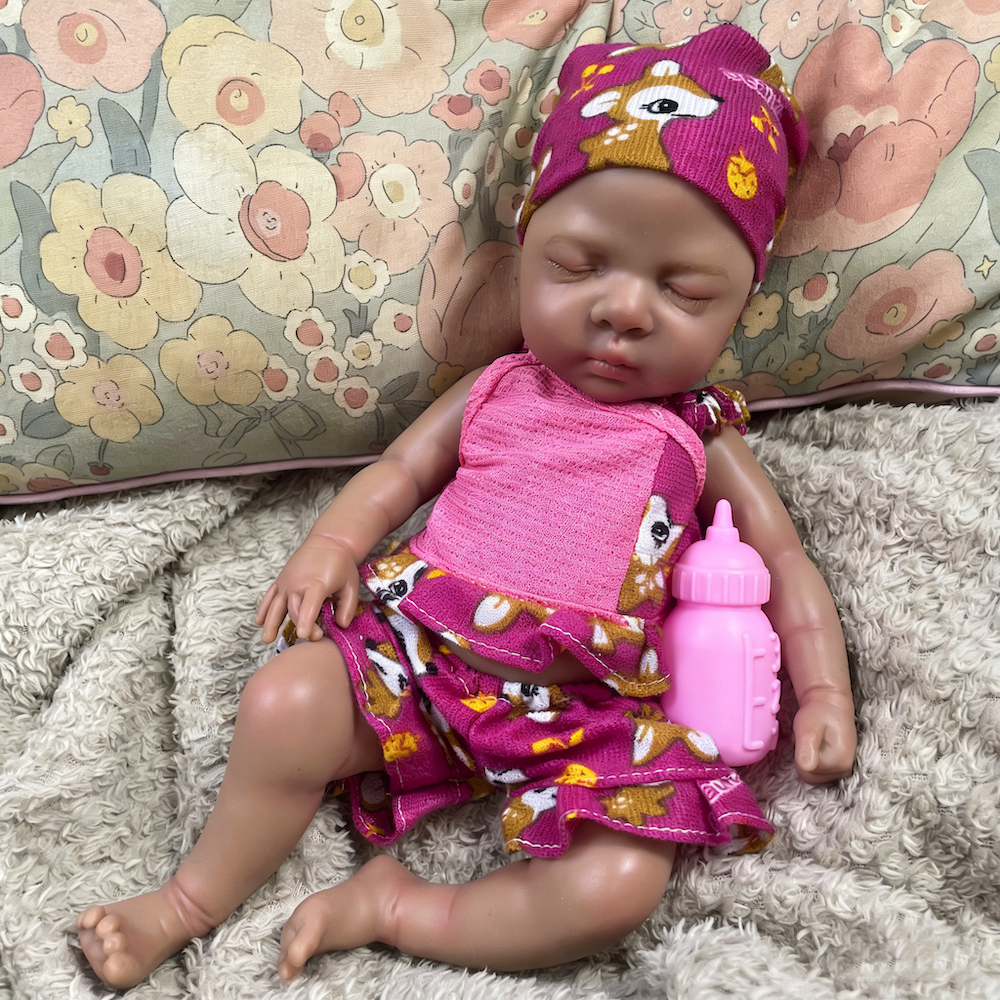 Baby Products Trending - 13 Inch Dark Skin Silicone Reborn
