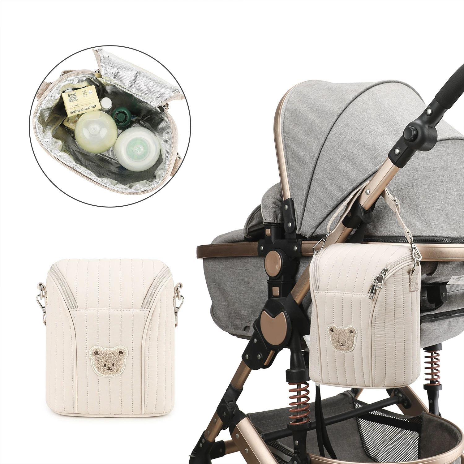 Portable Bottle Warmer - New Bear Breast Pump Bag Insulated