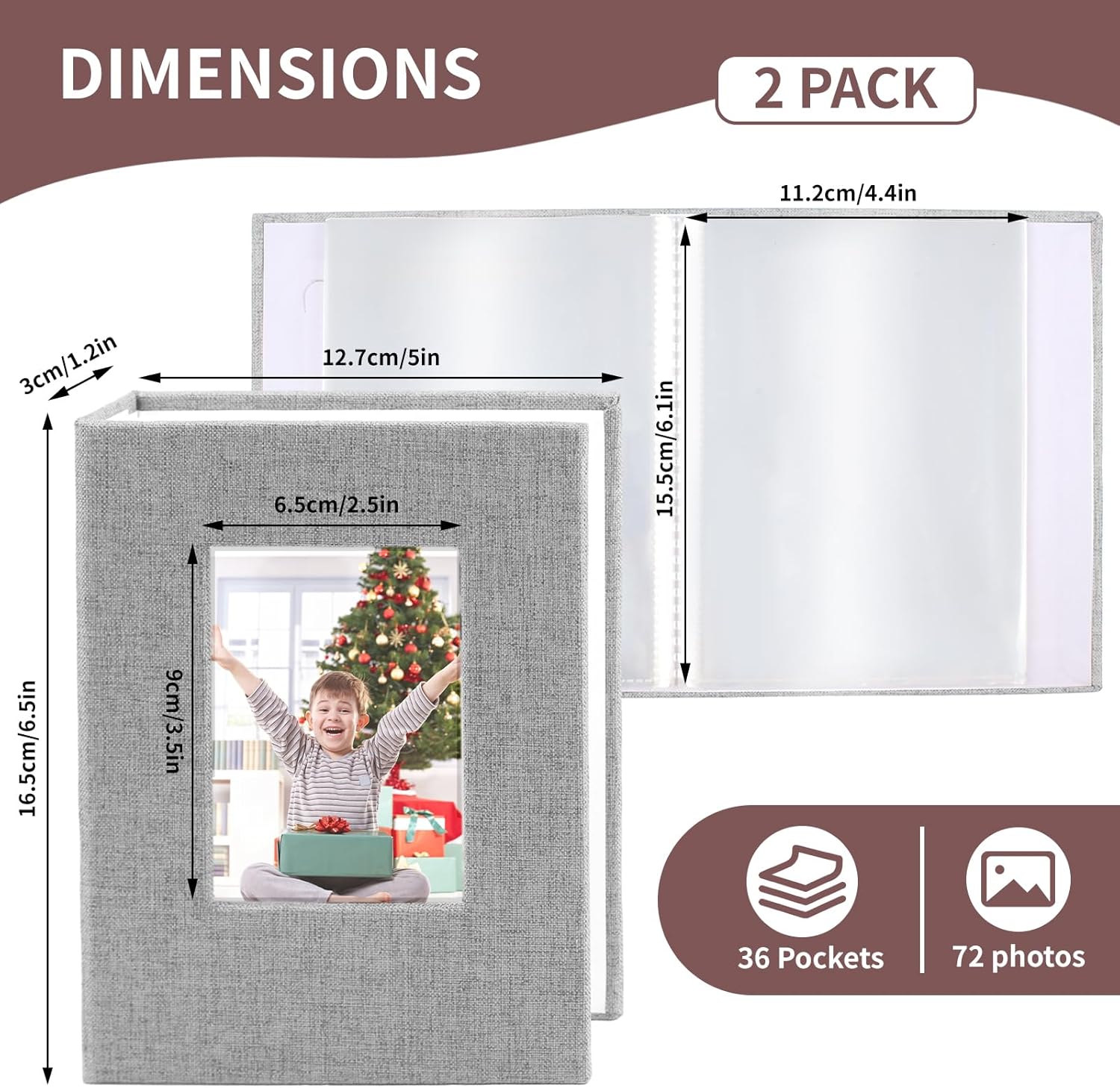 2 Pack Photo Album 4x6 Linen C – Baby Products Pictures recenzja i cena