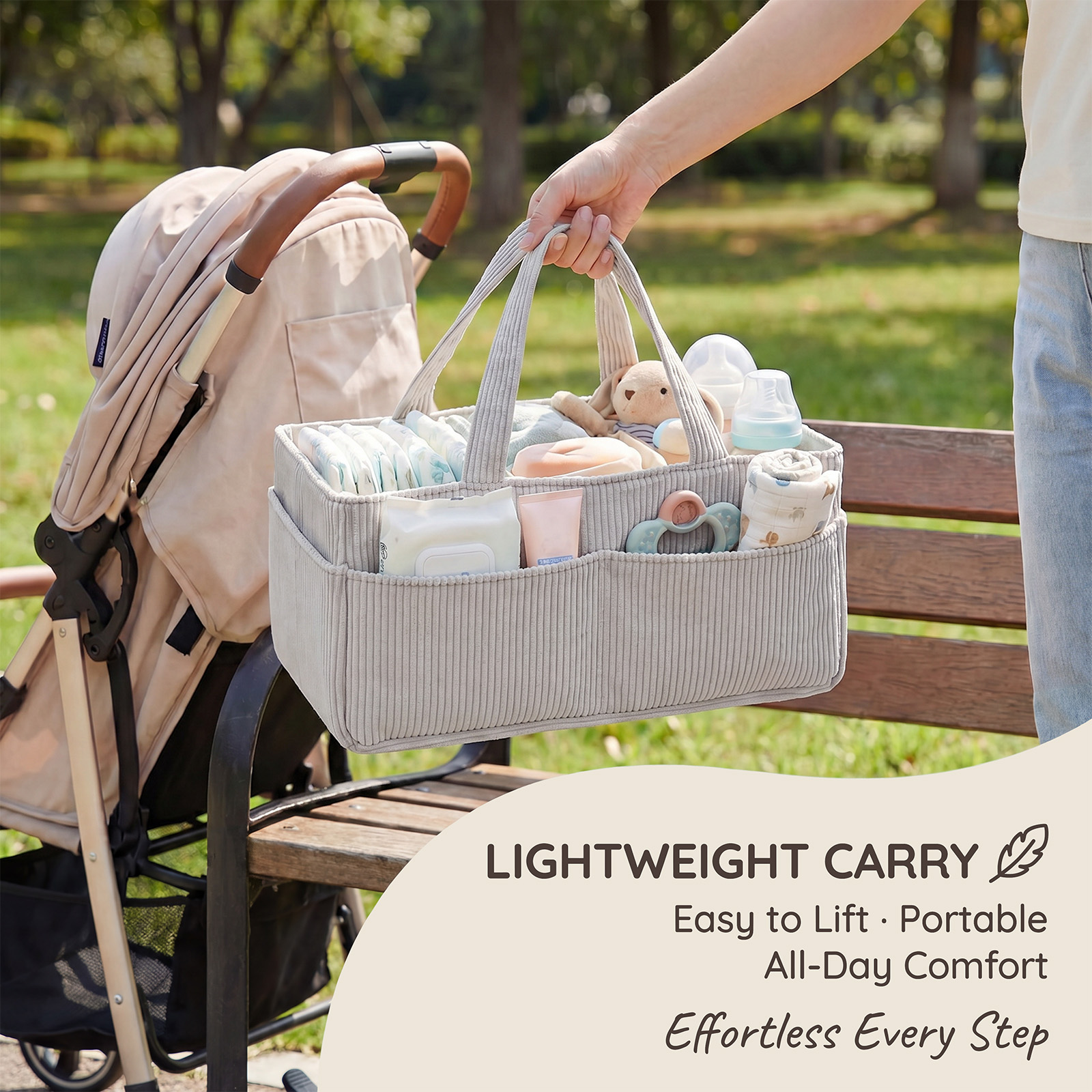 Portable Baby Diaper Caddy Org – Baby Products Basket recenzja i cena