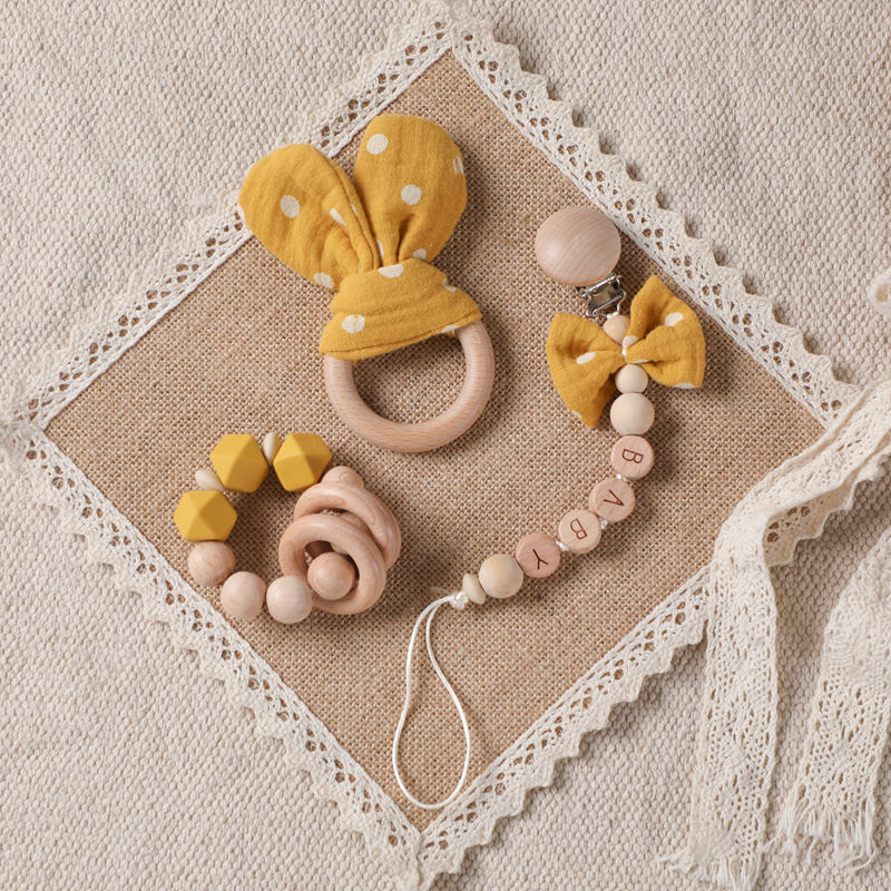1pc Baby Rattle Wooden Ring Be – Baby Products Pictures recenzja i cena
