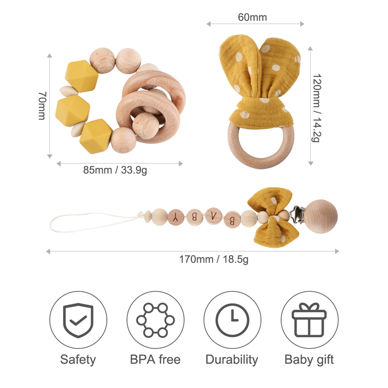 1pc Baby Rattle Wooden Ring Be – Baby Products Pictures recenzja i cena