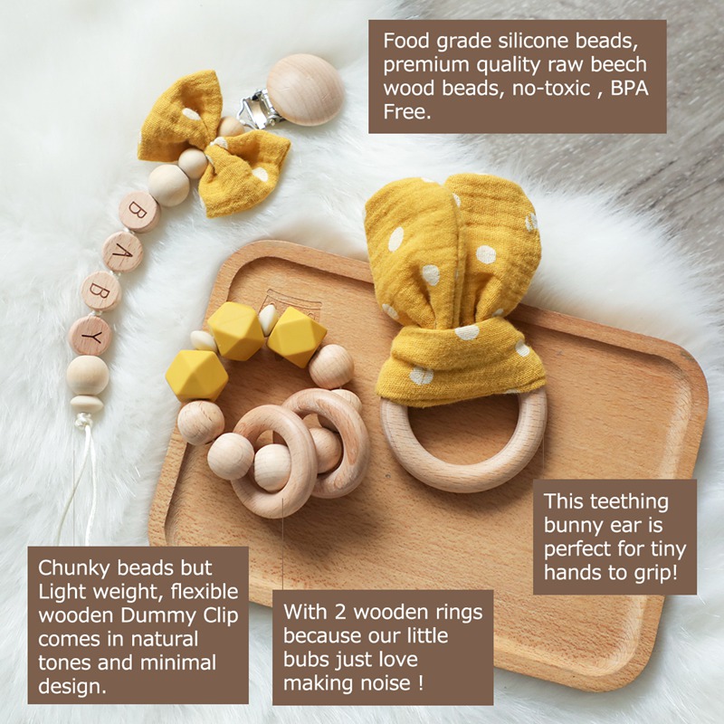 1pc Baby Rattle Wooden Ring Be – Baby Products Pictures recenzja i cena