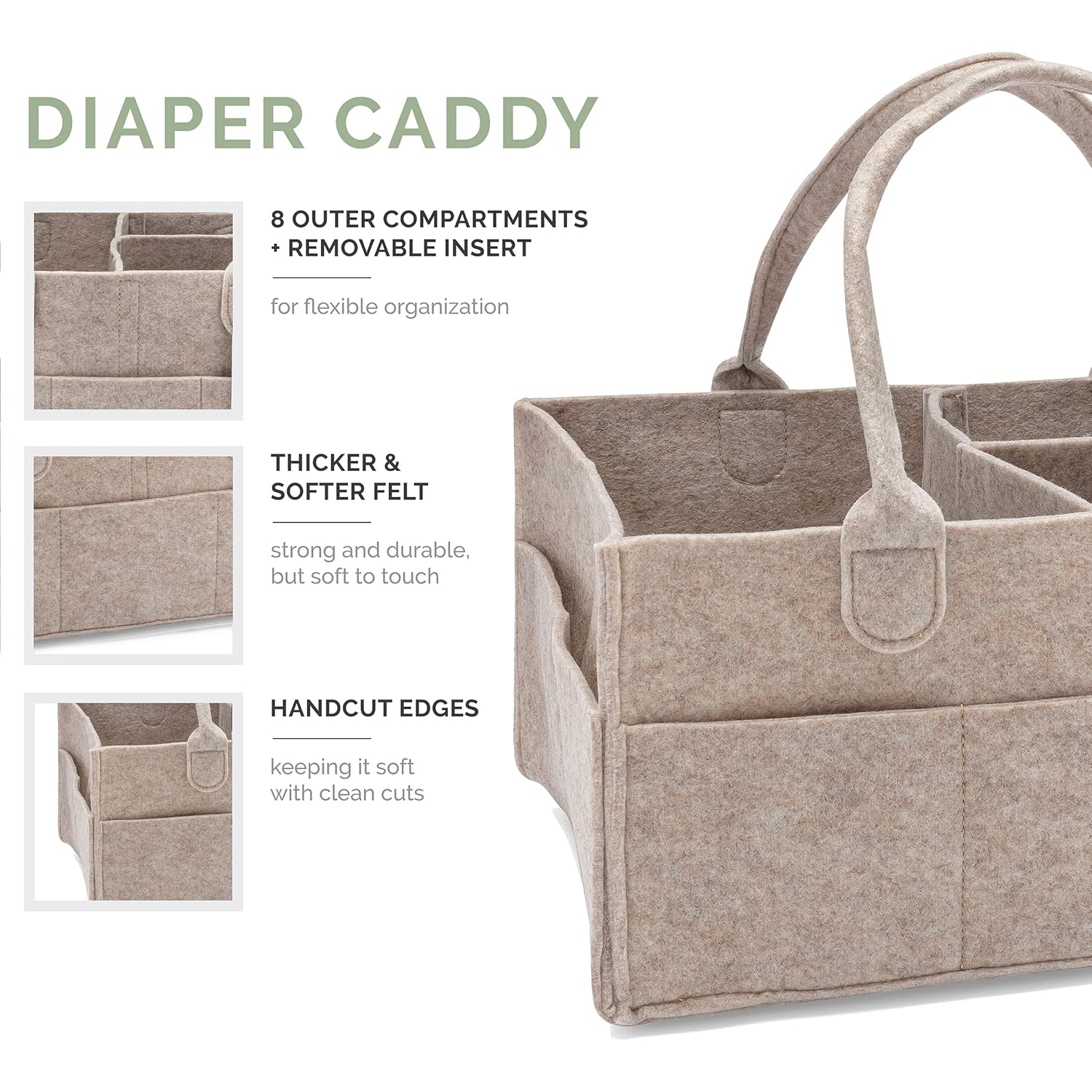 Diaper Caddy - Nursery Storage – Baby Products Basket recenzja i cena
