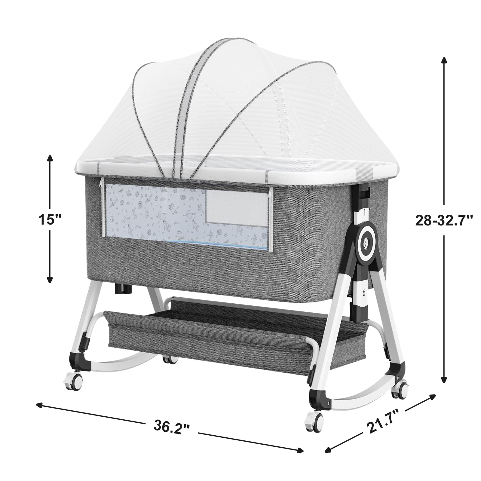 3 in 1 Baby Bassinet,Bedside S – Baby Products Basket recenzja i cena