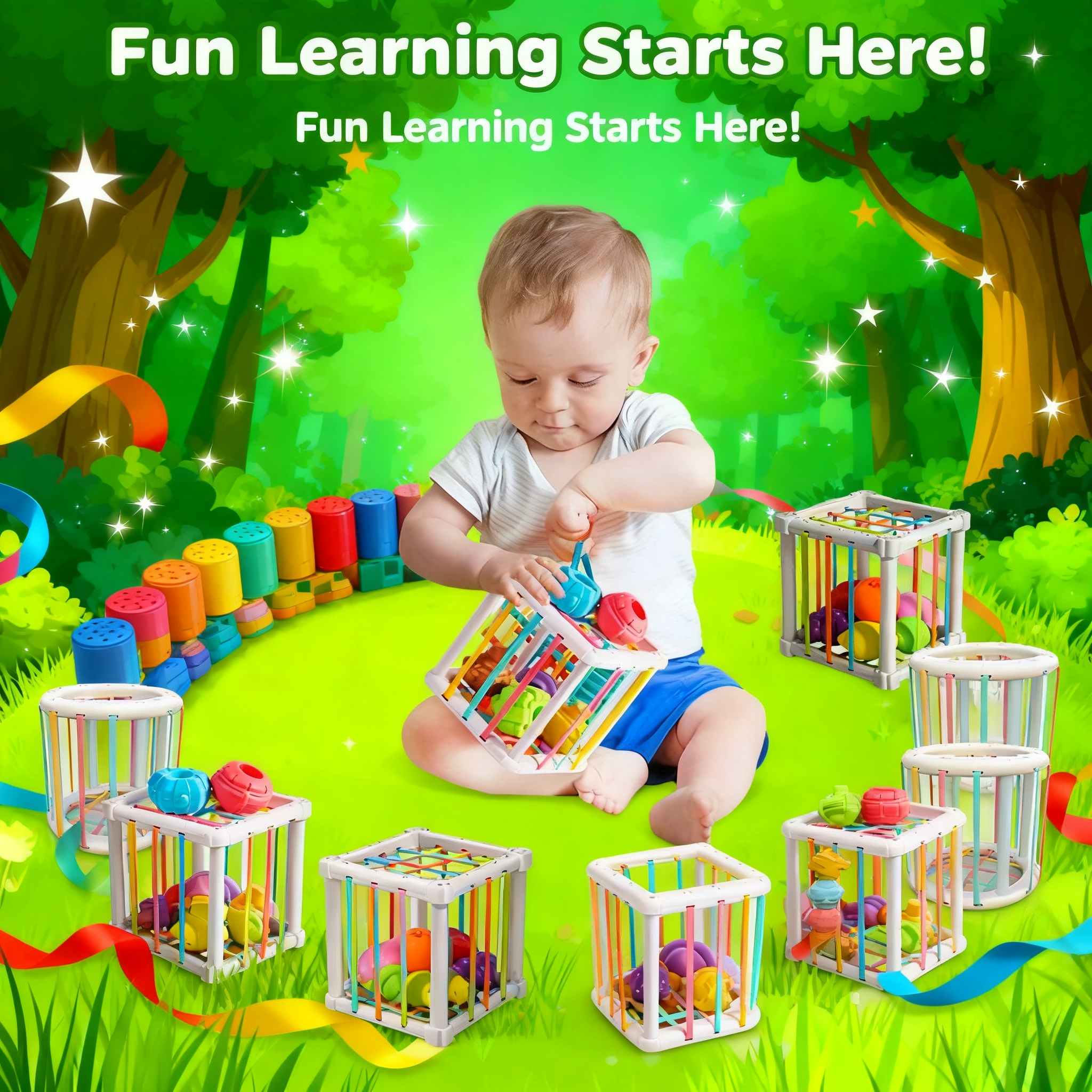 Rainbow Colorful Montessori Sh – Baby Products Toys recenzja i cena