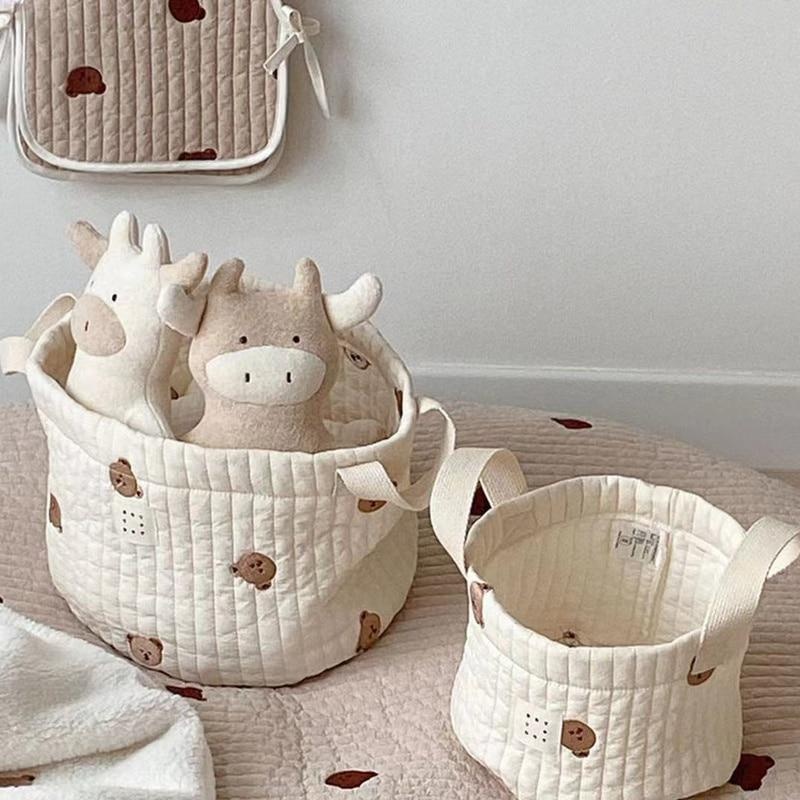 Cute Bear Embroidery Diaper Ba – Baby Products Basket recenzja i cena