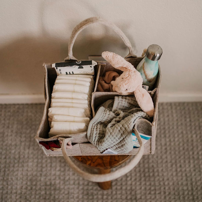 Diaper Caddy - Nursery Storage – Baby Products Basket recenzja i cena