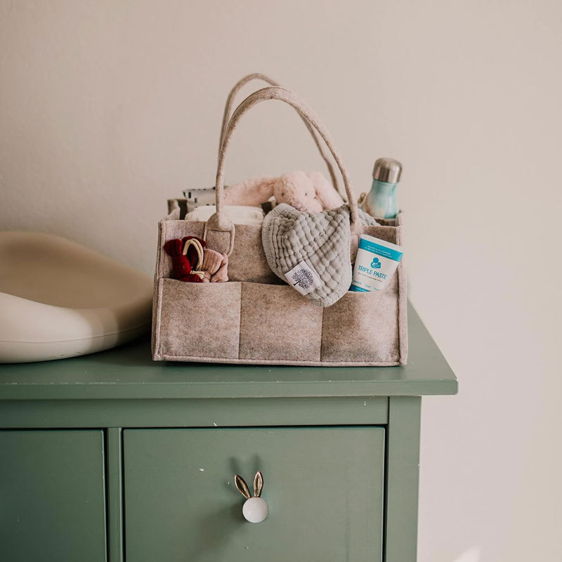 Diaper Caddy - Nursery Storage – Baby Products Basket recenzja i cena