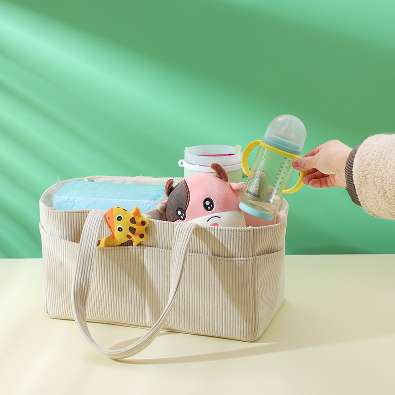 New Corduroy Diaper Caddy Orga – Baby Products Basket recenzja i cena