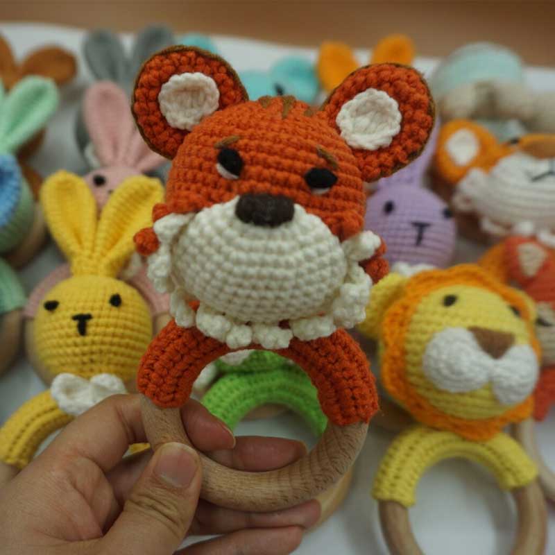 1PC Rabbit Tiger Lion Crochet  – Baby Products Rabbit recenzja i cena